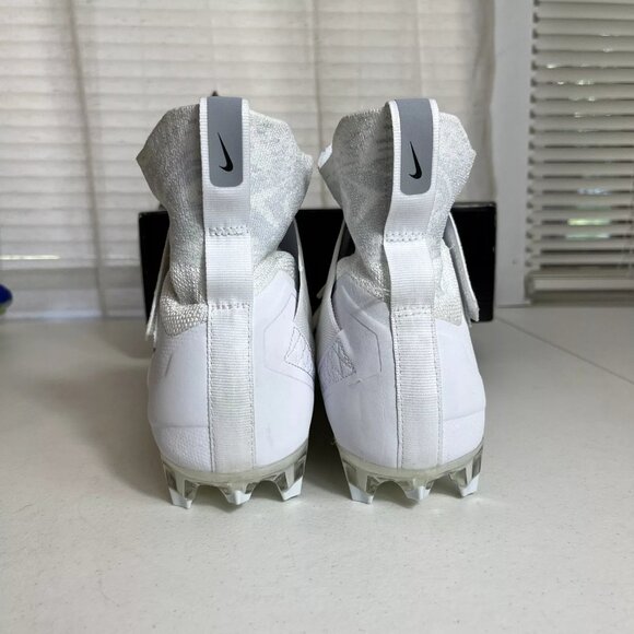 Nike Alpha Menace Elite 2 Men Size 11 Football Cleats White / Black‎ AO3374-101 main image 5